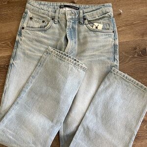 zara high waist style 2 / 10 wide/straight leg jeans size 26/4 new with a tag